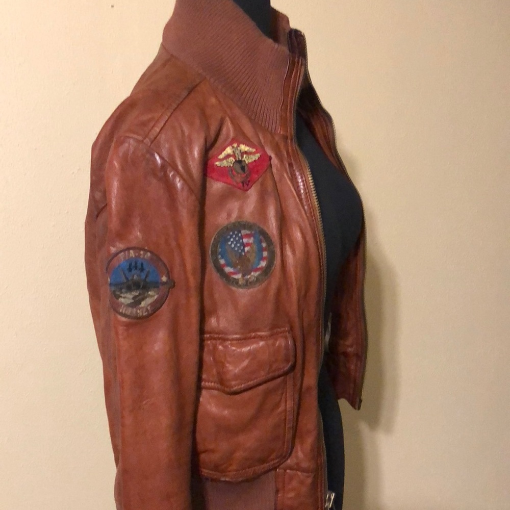 Top Gun Leather Jacket - Picture 4 of 8